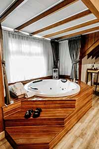 bath tub at the spa